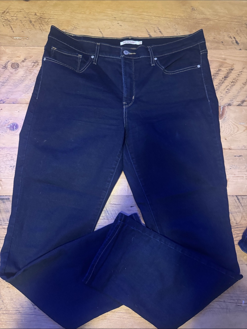 Levi's Straight-Leg Black Womens Jeans